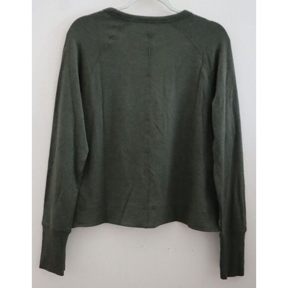 Athleta 842674-04 Women's Sz S Green Coaster Luxe Recover High Hip Sweatshirt - Picture 2 of 9